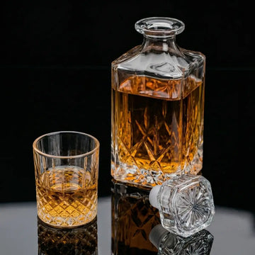 Set de Licorera de Vidrio con 6 Vasos Delisoga Estilo Cristal