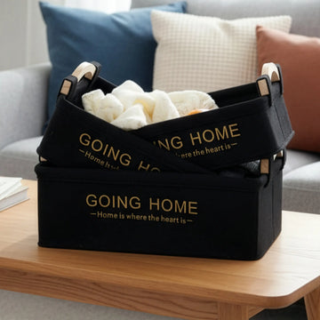 Set de 3 Cesta Organizadoras Multiusos con Asa