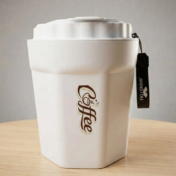 Tacho de Basura con Tapa a Presión 10L Coffe