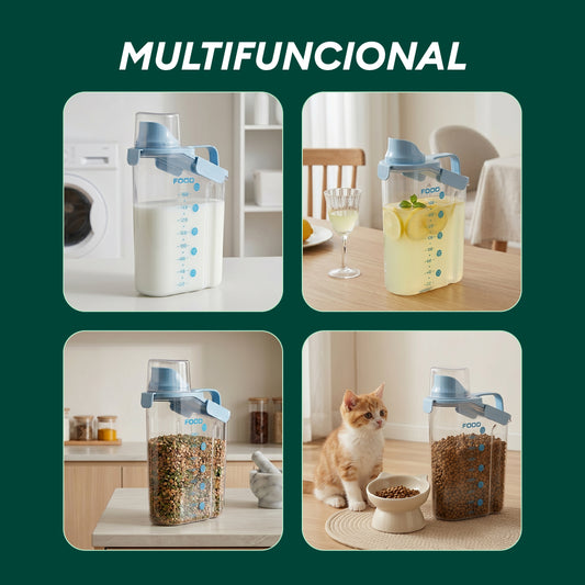 Dispensador Hermético para Alimentos 2500 ml Transparente Food