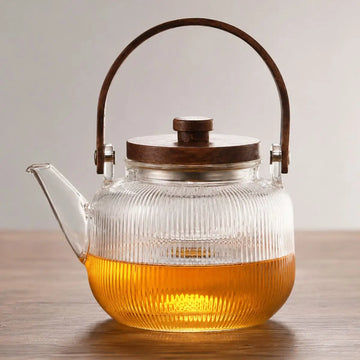 Tetera de Vidrio Borosilicato 1000 ml con Filtro