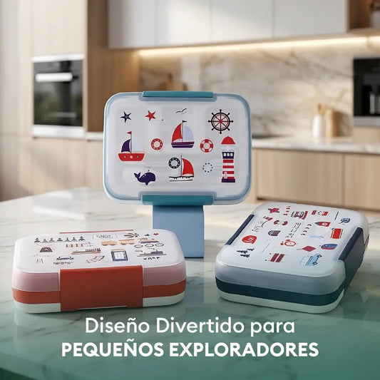 Táper Lonchera Hermética Smartbox con 4 Divisiones