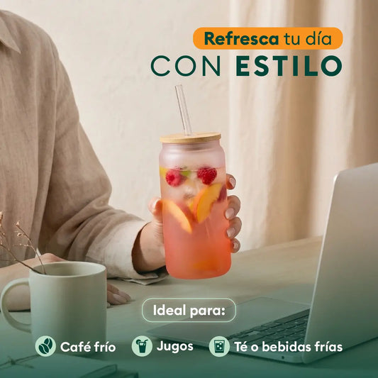 Vaso Nórdico Neón de Vidrio 500 ml