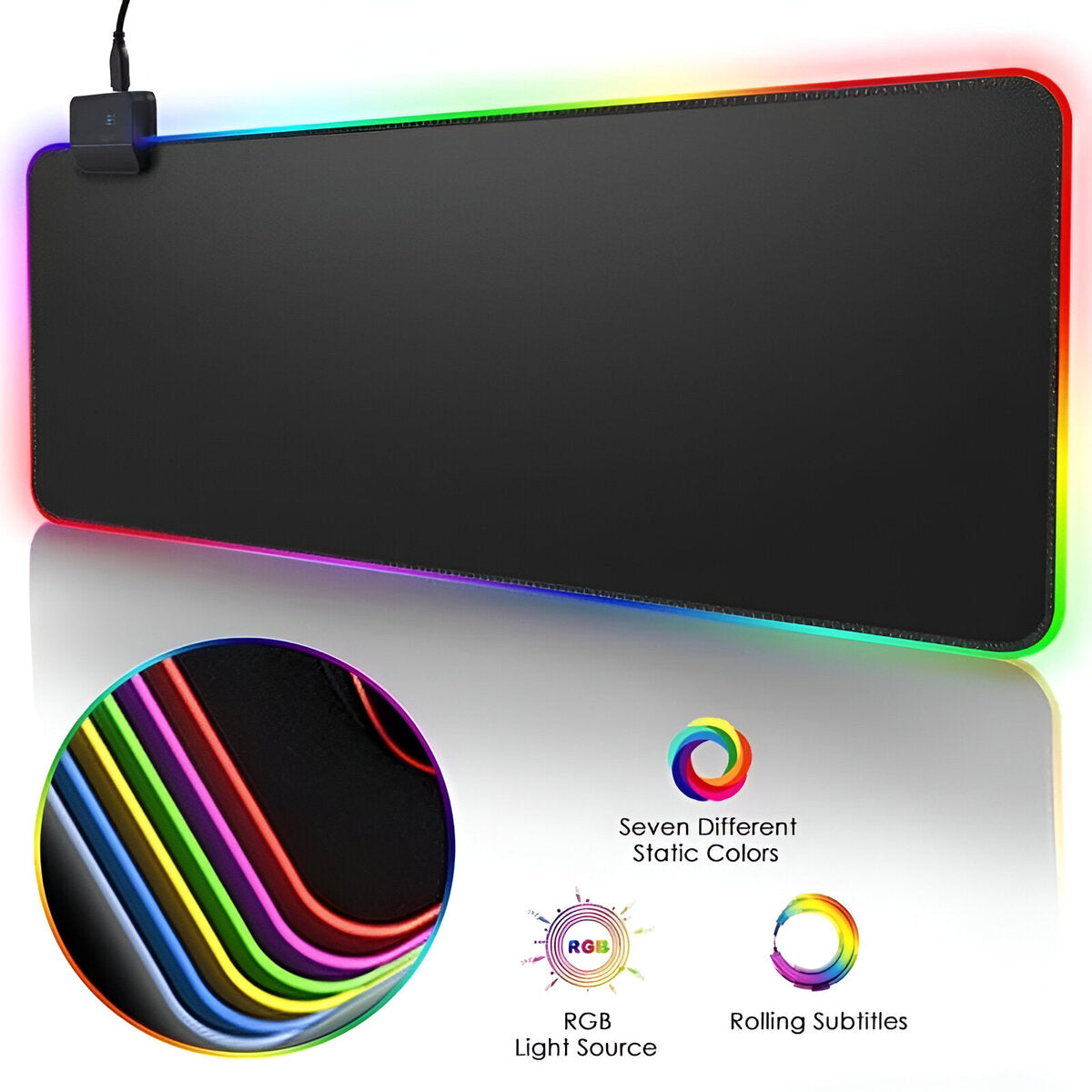 Mouse Pad Gamer RGB 80 Cm