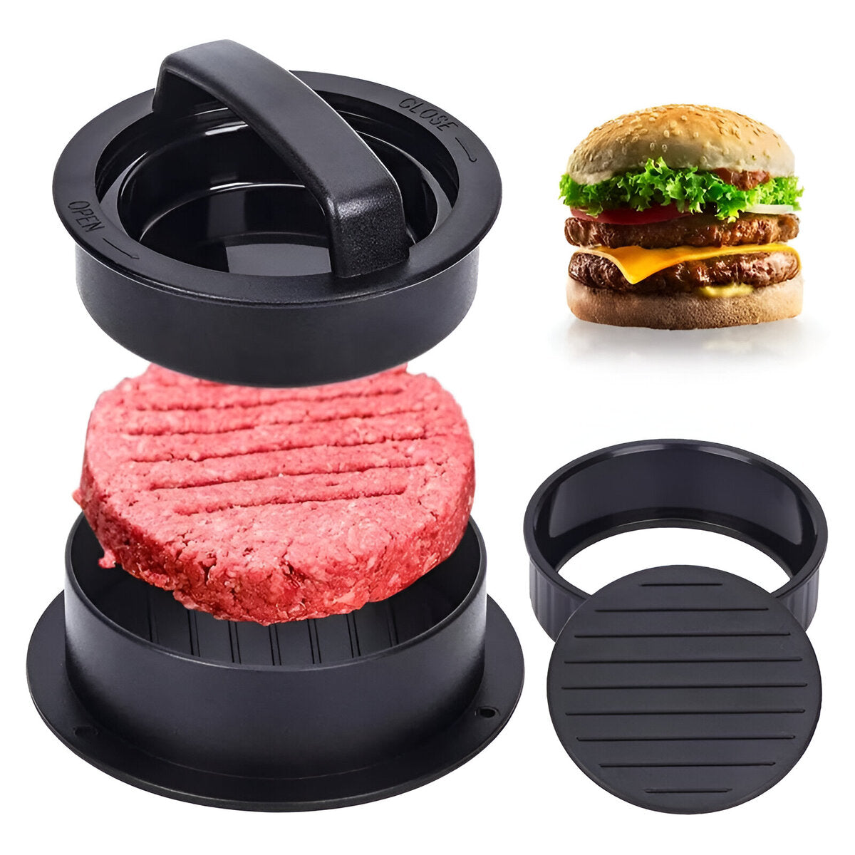 Set De Moldes Para Para Preparar Hamburguesas