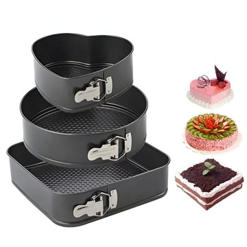 Set De Moldes Desmontables De 3 Formas Para Repostería