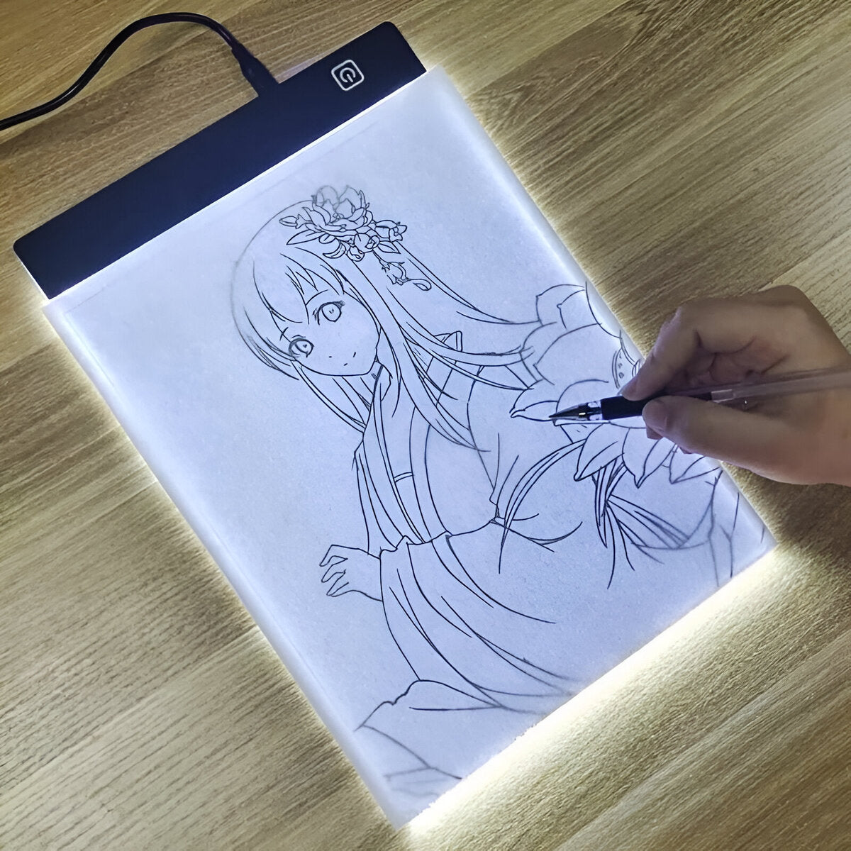 Tablero Led Para Dibujo Copia Tamaño A4 Con Luz Regulable