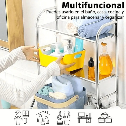 Estante De Baño Sobre El Inodoro de Acero Inoxidable