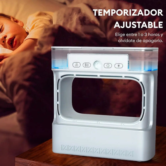 Mini Aire Acondicionado con Luz RGB y 3 Velocidades