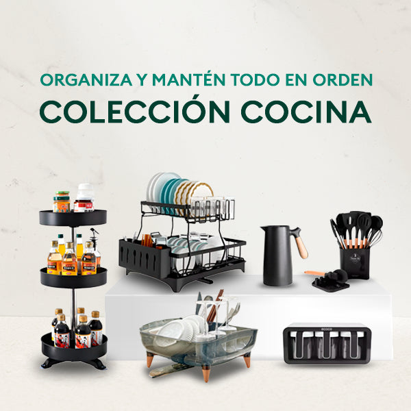 Colección de Cocina para Organización y Almacenamiento: Escurridores, dispensadores y más accesorios para mantener el orden en la cocina