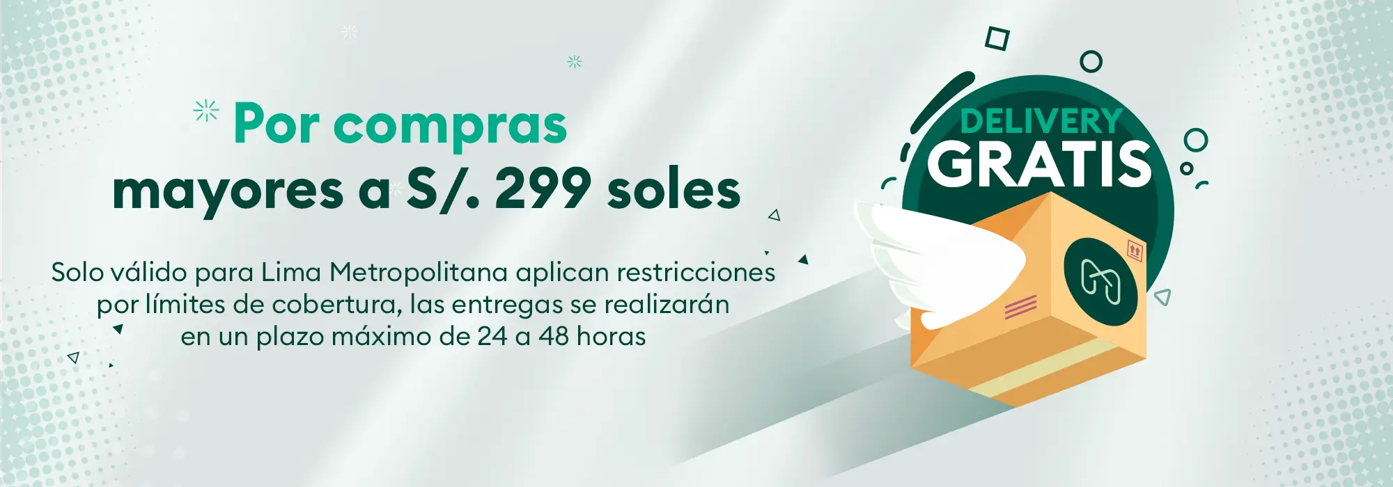 Envío gratis en Lima Metropolitana por compras mayores a S/ 299, entregas en 24 a 48 horas