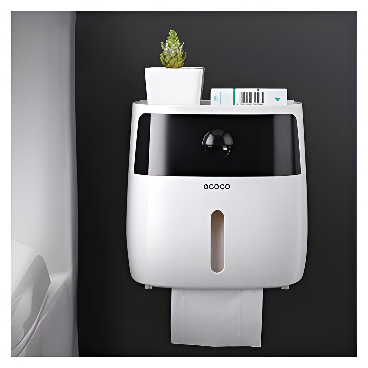Dispensador De Papel Higiénico, Toallitas Con Cajón Ecoco
