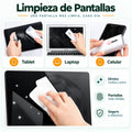 Limpiador de pantallas para celular, tablet y computadora con herramienta de limpieza suave