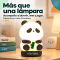 Lámpara panda con luz LED para decorar e iluminar dormitorio, mesa de noche o espacio infantil