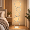 Lámpara de pie decorativa con luz LED cálida para dormitorio, sala o rincón de lectura