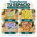 Lámpara decorativa de tulipanes LED disponible en colores menta, amarillo, lila y rosa