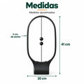 Lámpara LED magnética de mesa de aproximadamente 41 cm de alto y 20 cm de ancho