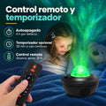 Proyector galaxia con control remoto y temporizador para personalizar la iluminación del ambiente