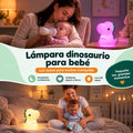 Lámpara nocturna de dinosaurio para bebé con iluminación suave para dormitorio infantil