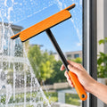 Limpiavidrios 3 en 1 con mango extensible para limpiar ventanas, espejos y mamparas