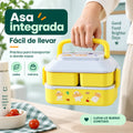 Lonchera infantil con asa integrada para transportar alimentos de forma cómoda