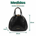 Neceser organizador de maquillaje de aproximadamente 24 cm de ancho y 22cm de alto