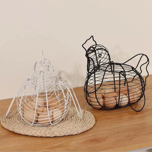 Organizador de cocina porta huevos modelo gallina
