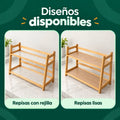 Organizador de bambú disponible en diferentes diseños para ordenar cocina, baño y otros espacios
