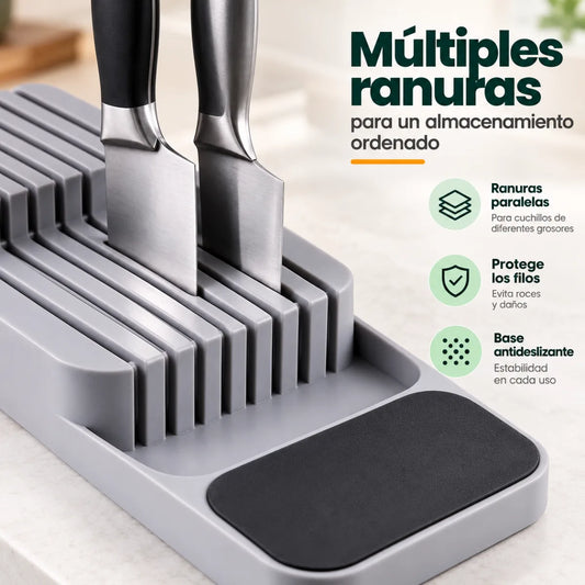 Organizador Porta Cuchillos para Cajón Lineal