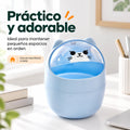Papelera de escritorio pequeña y práctica para dormitorio, estudio o zona de trabajo