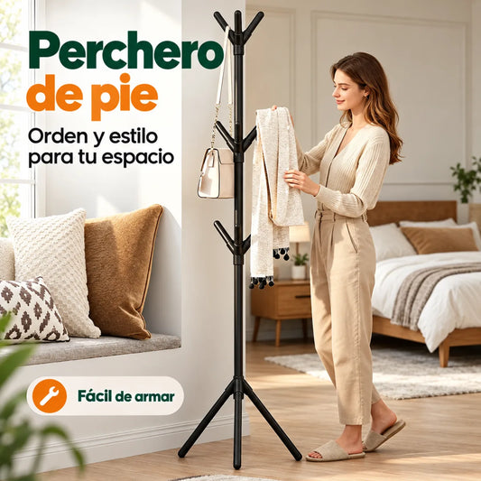 Perchero de Pie Negro Francia